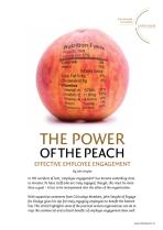 The Power of the Peach: effective employee engagement